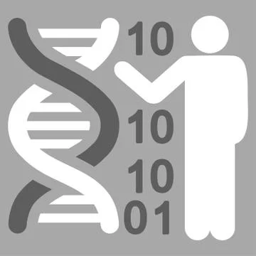 Dna Code Report Vector Icon Stock Illustration