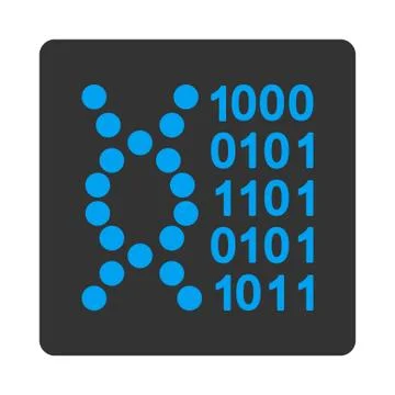 Dna Code Rounded Square Button イラスト素材