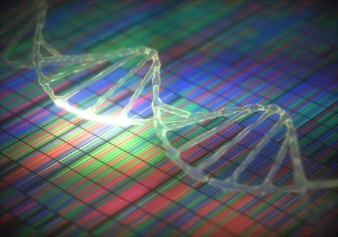 DNA Code Sequence Illustrazione stock