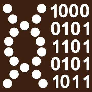 Dna Code Vector Icon Illustrazione stock