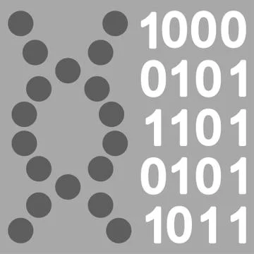 Dna Code Vector Icon Stock Illustration