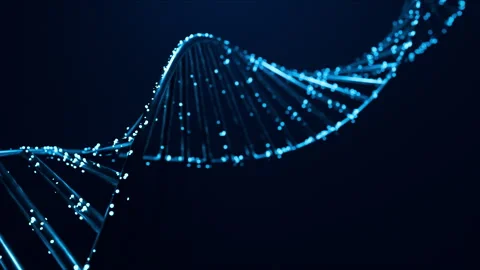 DNA composed of particles Stock-Footage 335778693