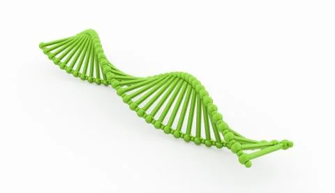 DNA concept rendered isolated on white background Stockillustratie