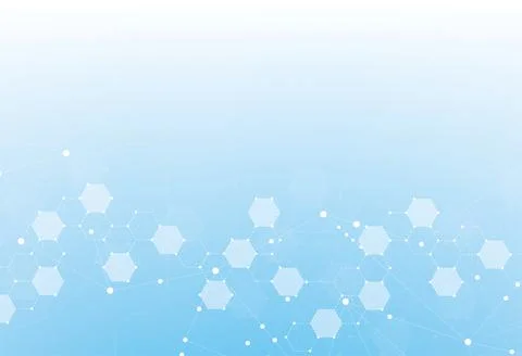 DNA concept. Science template, wallpaper or banner with molecules design. Stock Illustration