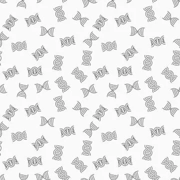 DNA concept science vector seamless pattern Stock Illustration