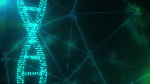 DNA with connection dots Stock Footage 312801565