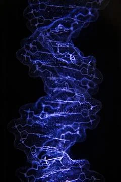 DNA crystal structure A 3D model of the DNA crystal structure Copyright: x... Stock-Fotos