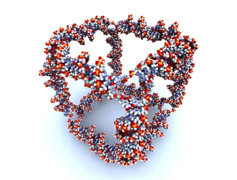 Dna cube, artwork Stock Illustration