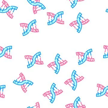Dna decay color icon vector flat illustration Stock Illustration