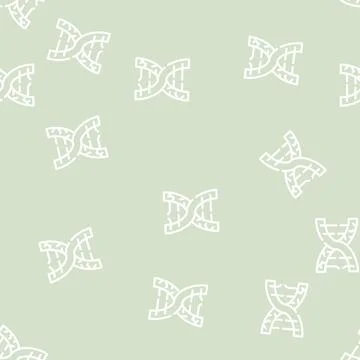 Dna decay line icon vector black illustration Stock Illustration