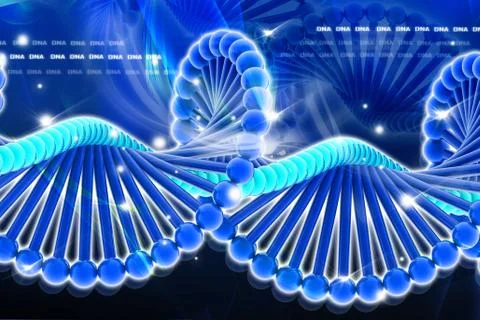 DNA in digital design Stock Illustration