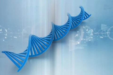 DNA in digital design. Stock Illustration