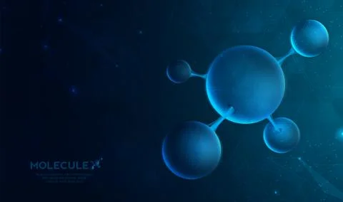 DNA digital, sequence, code structure with glow. Science concept and nano tec Illustration