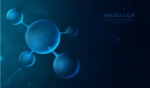 DNA digital, sequence, code structure with glow. Science concept and nano tec Illustrazione stock