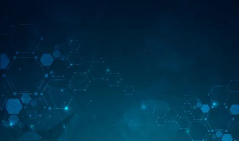 DNA digital, sequence, code structure with glow. Science concept and nano tec Illustrazione stock