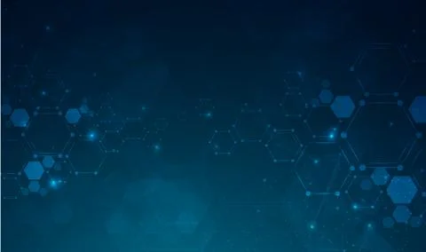 DNA digital, sequence, code structure with glow. Science concept and nano tec Illustration