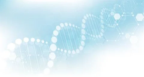 DNA digital, sequence, code structure with glow. Science concept and nano tec イラスト素材