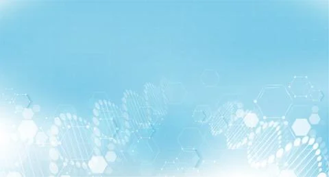 DNA digital, sequence, code structure with glow. Science concept and nano tec Illustrazione stock