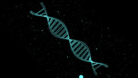 DNA Digital Structure and Biotechnology Double Helix Molecular 4K Stock Footage 332133892