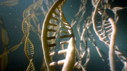 Dna disorder. Strand. Science chemistry and medical concept. . 8k UHD 動画素材 80090341