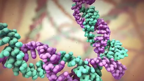 Dna disorder. Strand structure. Science chemistry and medical concept. Illustrazione stock