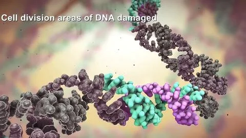 Dna disorder. Strand structure. Science chemistry and medical concept. イラスト素材