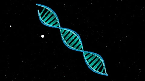 DNA Double Helix 3D Digital Illustration Genetic Molecular 4K Video stock 332133910
