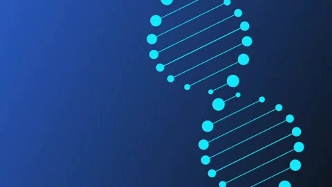 DNA Double Helix Animation with Biomorphism Style Stock Footage 283423843