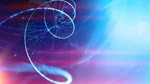 DNA double helix background Stock Footage 95497336