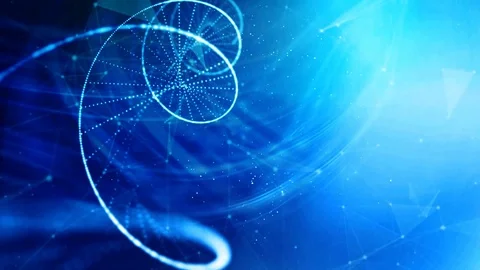 DNA double helix background Stock Footage 95497609