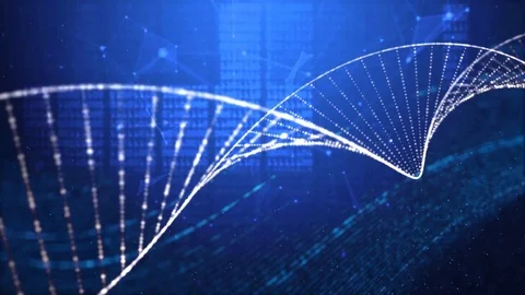 DNA double helix background Stock Footage 101611357