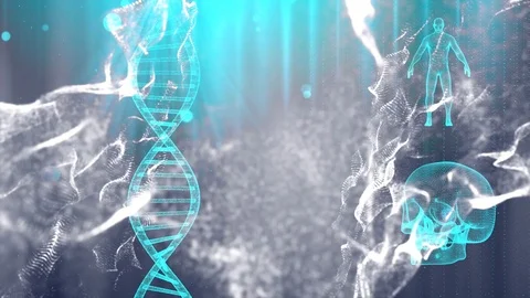 DNA double helix background Stock Footage 101831110