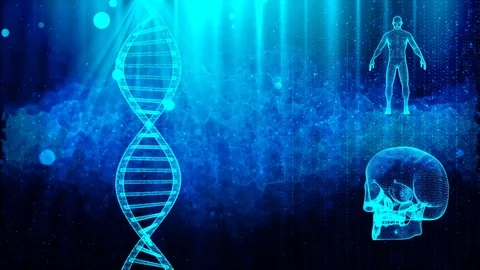 DNA double helix background Stock Footage 101831520