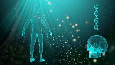 DNA double helix background Stock Footage 102061752