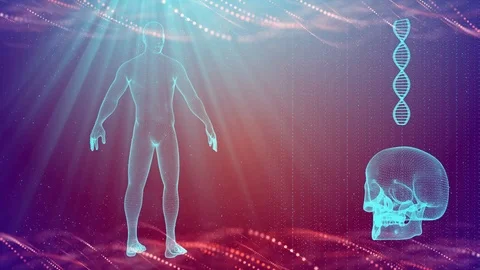 DNA double helix background Stock Footage 102061805