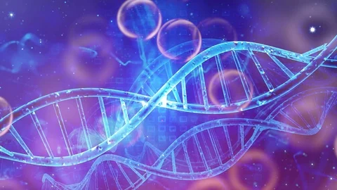 DNA double helix background Video stock 114708595