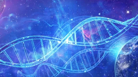 DNA double helix background Stock Footage 114708602