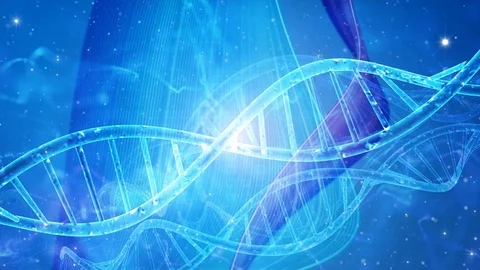 DNA double helix background Stock Footage 114708622