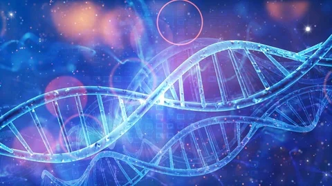 DNA double helix background Stock Footage 114708663