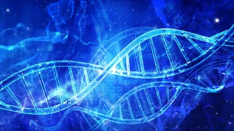 DNA double helix background Video stock 114708682