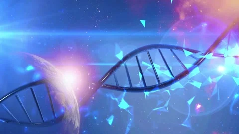 DNA double helix background Stock Footage 156870549