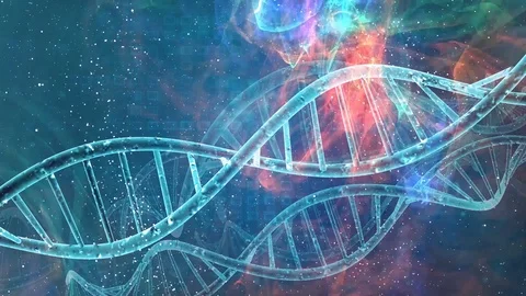 DNA double helix biology evolution background Stock Footage 94630109