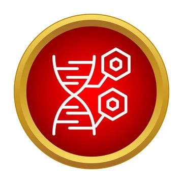 Dna double helix connecting with genetic components concept Stock Illustration