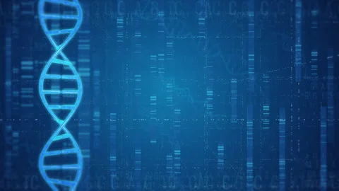 DNA double helix gene code Stock Footage 149233772