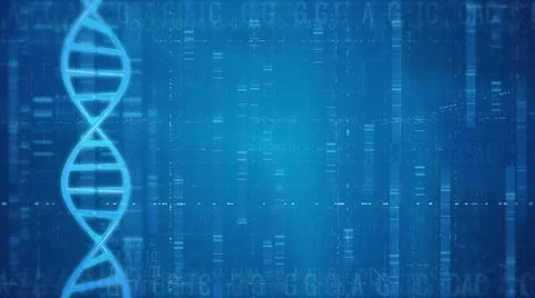 DNA double helix gene code background Illustrazione stock