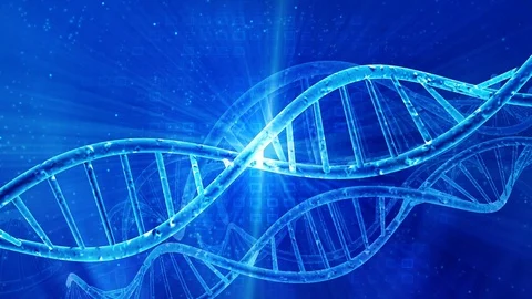 DNA double helix genetics background Stock Footage 95148449