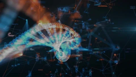 DNA Double Helix Genome Sequencing Genetic Code Blueprint Stock Footage 304643241