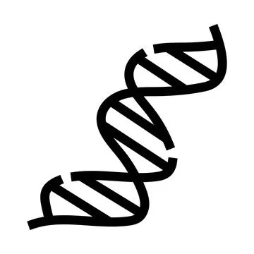 Dna double helix icon representing genetics and evolution イラスト素材