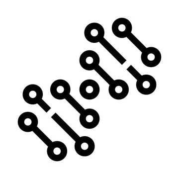 Dna double helix icon representing genetics and science Stock-Illustration