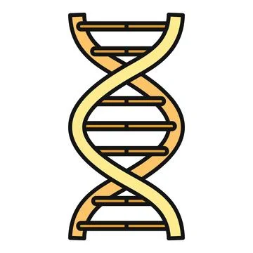 Dna double helix icon representing genetics and science イラスト素材